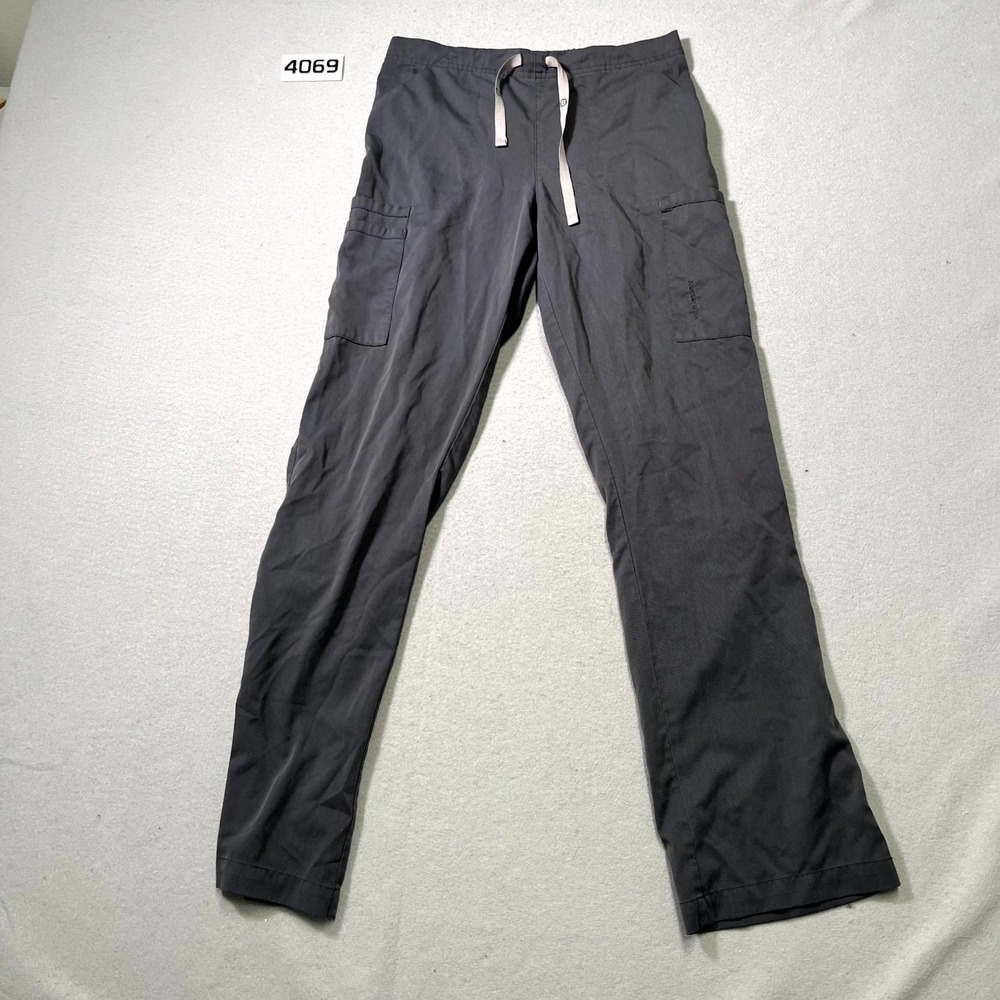 Wonderwink Pro Scrub‎ Pants Mens Small Gray Drawstring Cargo Pockets Medical